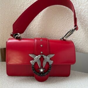Pinko Love Red Women's Bag